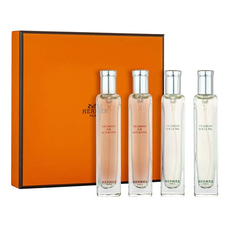 hermes women eau de toilette 4-piece set|hermes gardens perfume set.